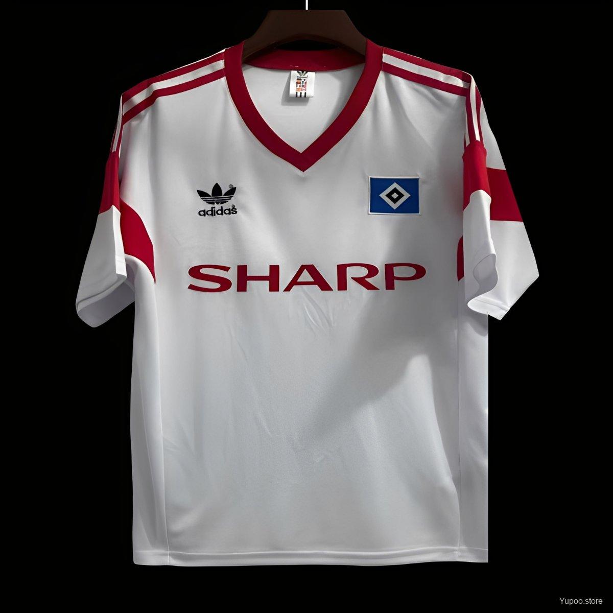 Camiseta de fútbol Hamburger SV 1988/89 LOCAL MANGA CORTA VERSION FAN